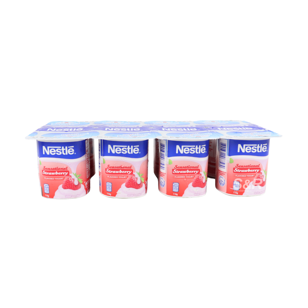 Nestle Sensational Strawberry Yogurt 110g x 8 pieces